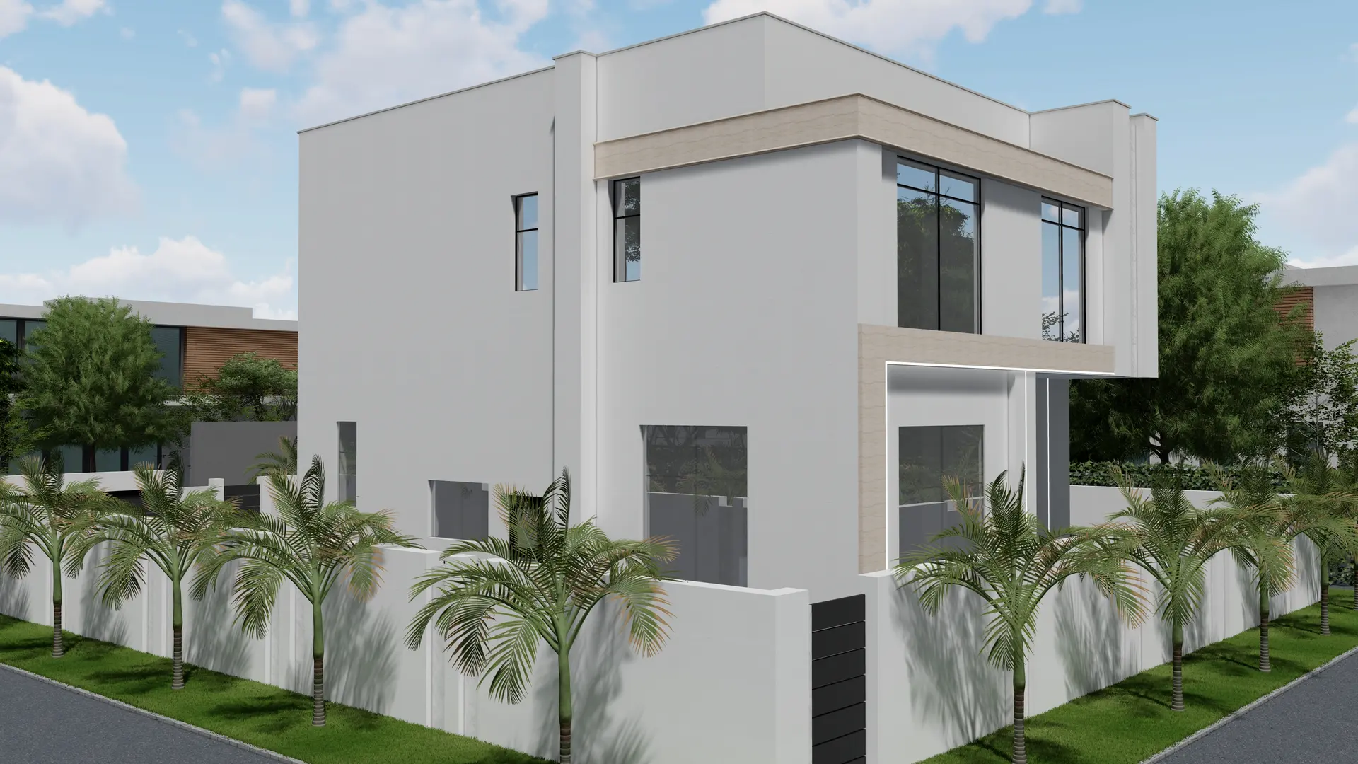 Luxury Villa Façade — Visualisation — frame 4