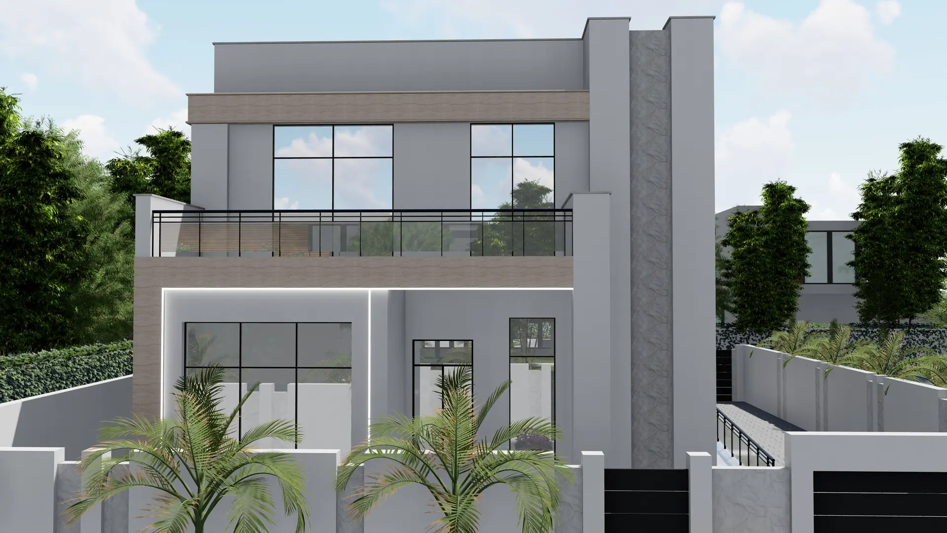 Luxury Villa Façade — Visualisation — frame 3