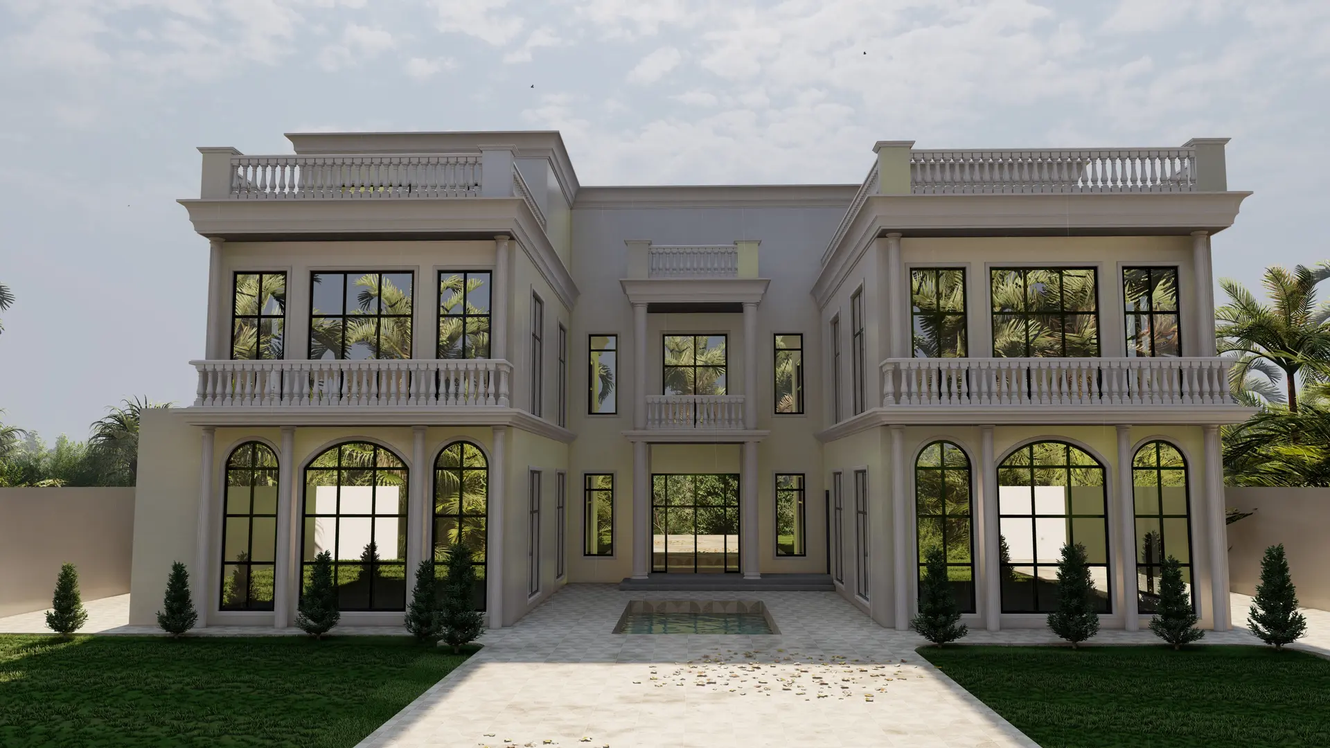 Bespoke Villa Façade — frame 2